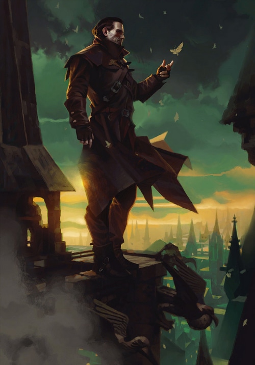 Dettlaff from The Witcher 3: Wild Hunt on a rooftop