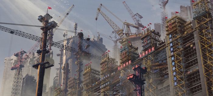4K China 2098 Construction Site by Fan Wennan