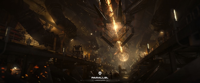 4K Industrial Futuristic Landscape by Jan Urschel