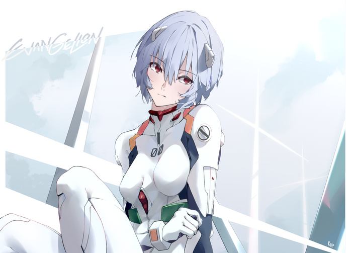 Rei Ayanami in Evangelion Plugsuit