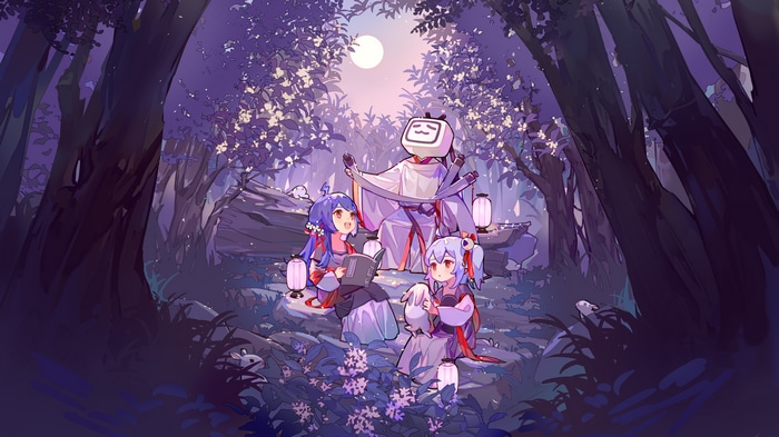 4K Mid-Autumn Festival in a Forest