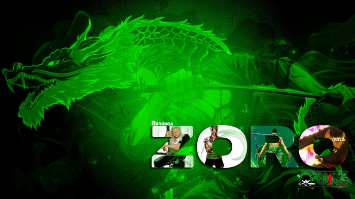 Roronoa Zoro and Green Dragon One Piece Art
