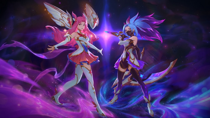 Star Guardian Kai'Sa and Akali from League of Legends
