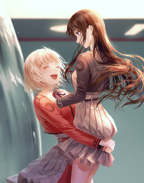 Lycoris Recoil fan art of Chisato and Takina