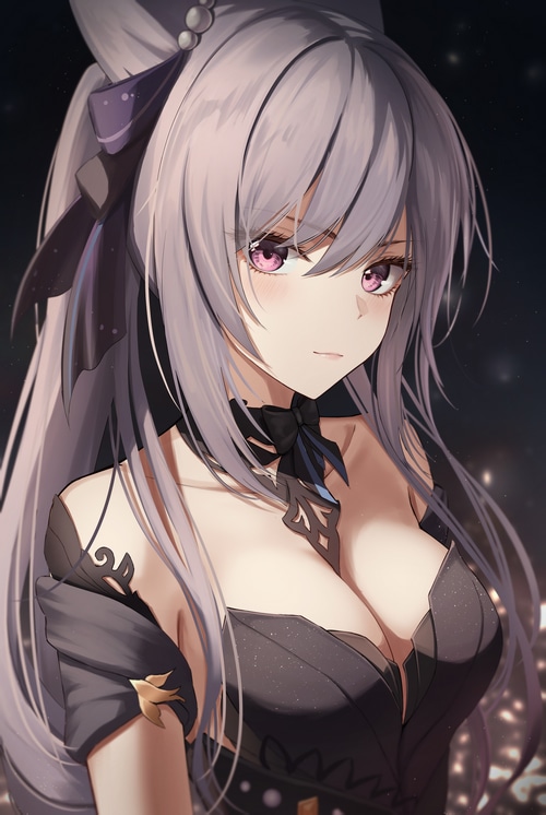 4K Genshin Impact Keqing with purple eyes