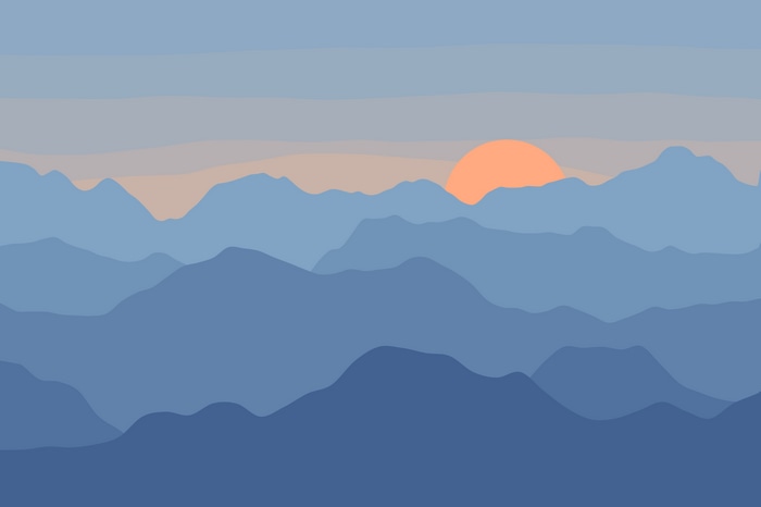 4K Sunset over Blue Mountains