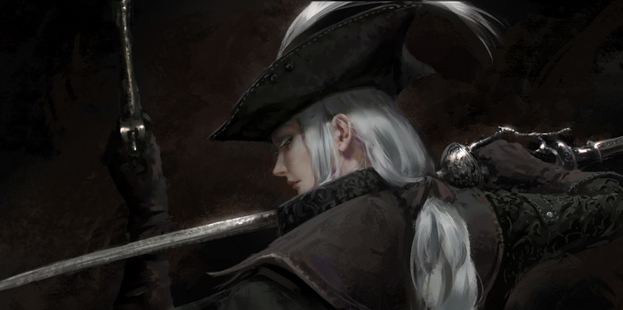 4K Lady Maria by WLOP from Bloodborne