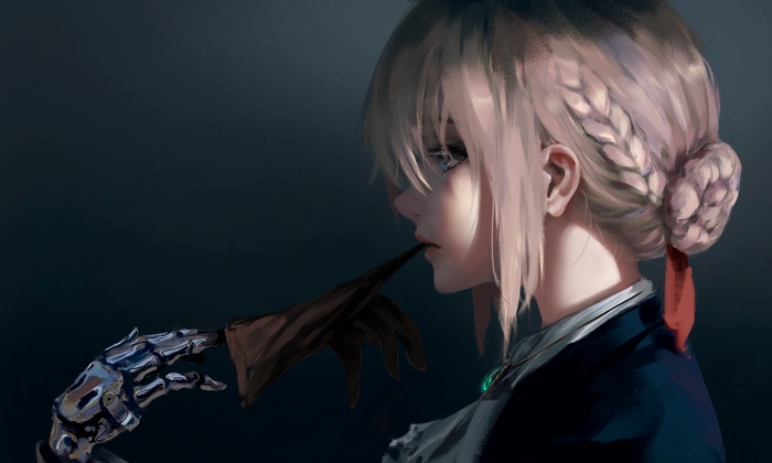 4K Violet Evergarden with Prosthetic Arm