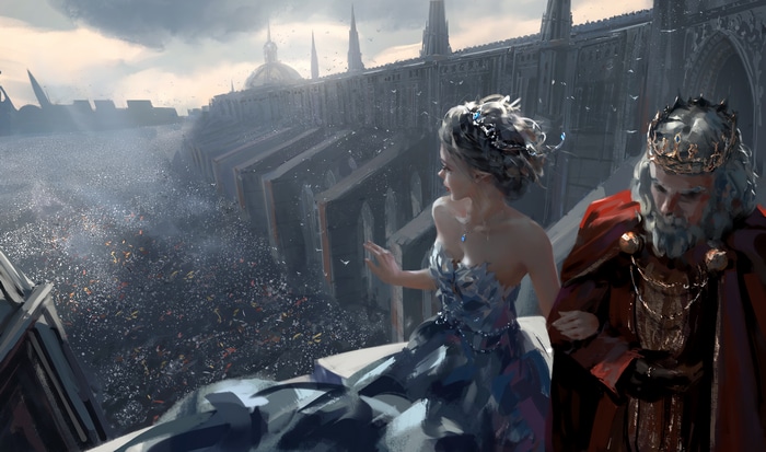 4K King and Princess by WLOP