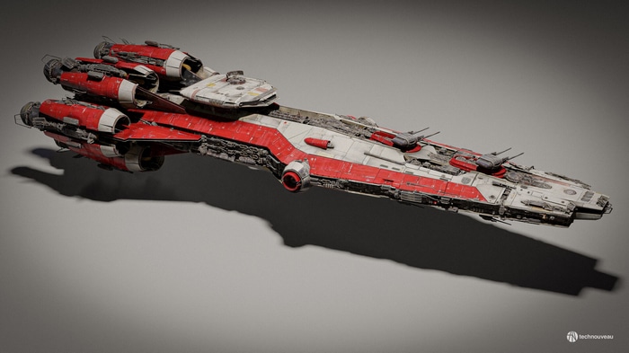 Star Wars Republic Venator-class Star Destroyer fan art
