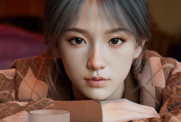 Xiao DezHu character design close-up portrait