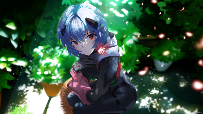 4K Ayanami Rei fan art from Neon Genesis Evangelion