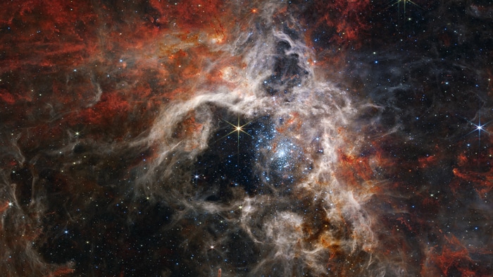 Tarantula Nebula in Space by James Webb Space Telescope