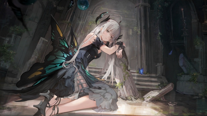 Liv with butterfly wings in Punishing: Gray Raven