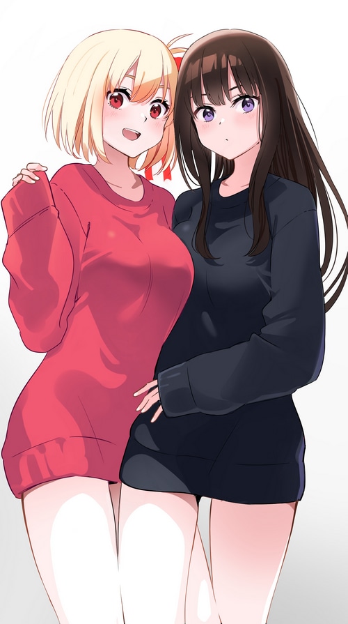 Nishikigi Chisato and Inoue Takina from Lycoris Recoil