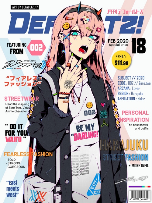 Zero Two "Defaultz!" Magazine Cover