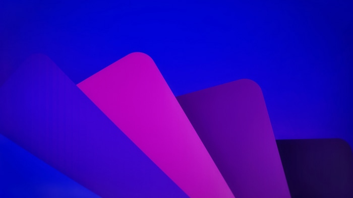 Abstract blue and purple pages