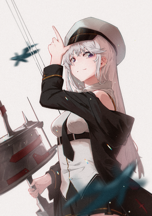 Azur Lane Enterprise fan art with aircraft