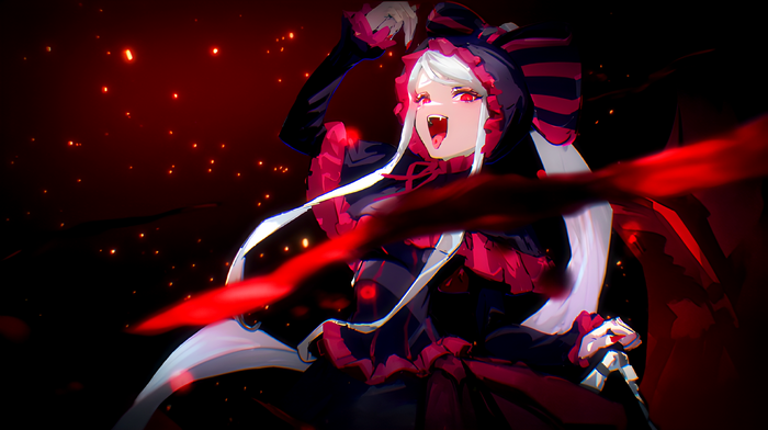 Shalltear Bloodfallen from Overlord with red eyes