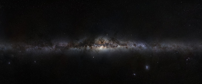 The Milky Way galaxy and stars in ultrawide space