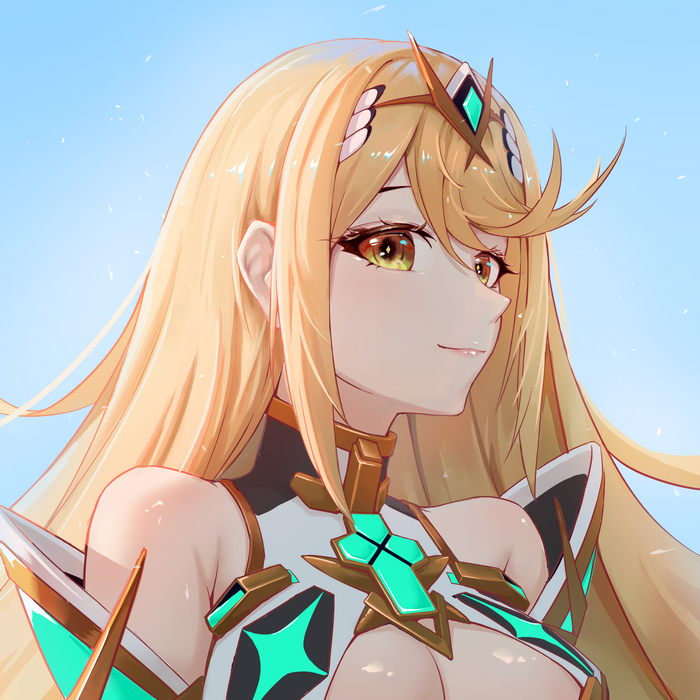 Mythra from Xenoblade Chronicles 2 fan art