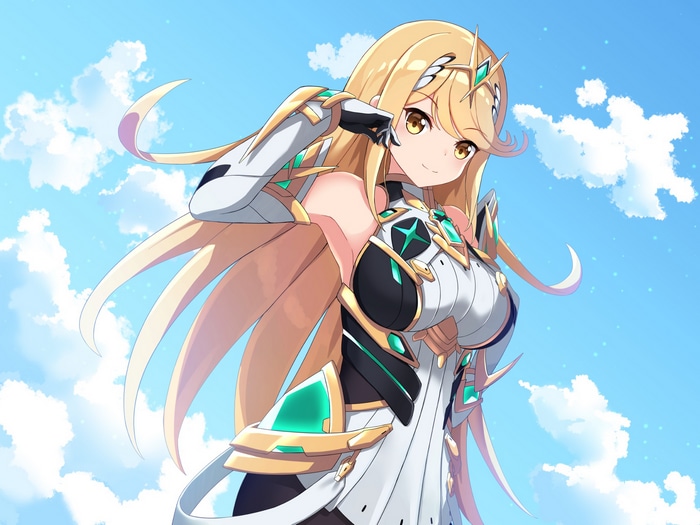 Hikari (Mythra) from Xenoblade Chronicles 2 Fan Art