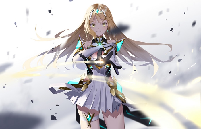 4K Xenoblade Chronicles 2 fan art of Hikari