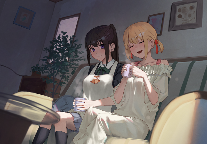 Lycoris Recoil Fan Art: Inoue Takina and Nishikigi Chisato