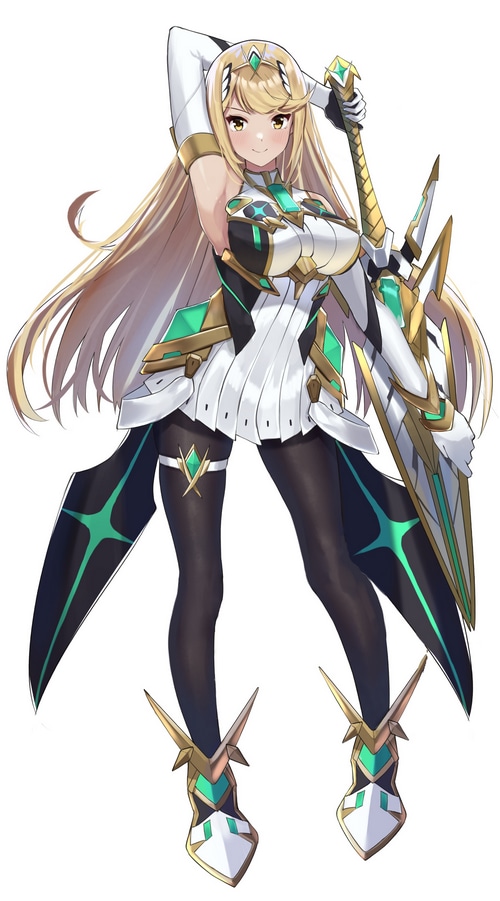 Hikari from Xenoblade Chronicles 2 with a sword