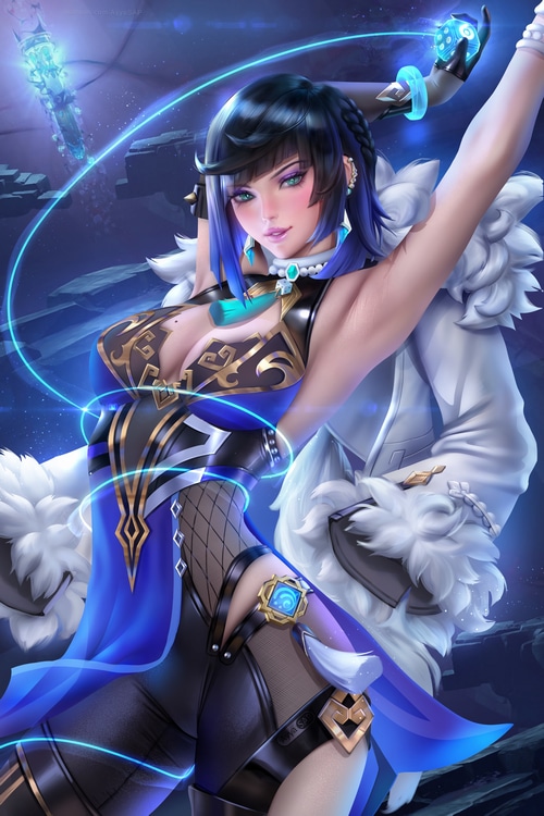 Yelan from Genshin Impact by Ayya Saparniyazova