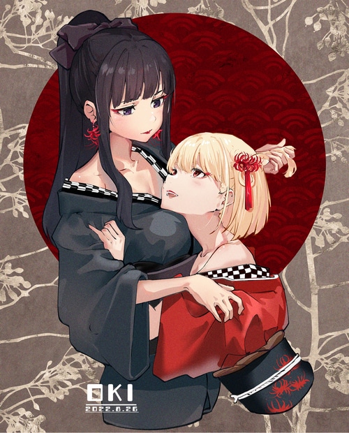Inoue Takina and Nishikigi Chisato fan art