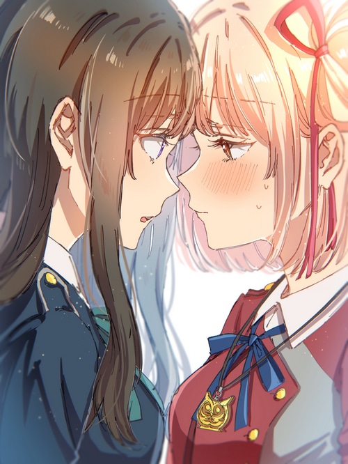 Nishikigi Chisato and Inoue Takina from Lycoris Recoil