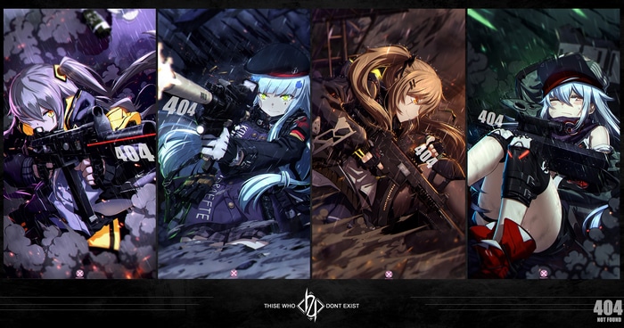 Girls Frontline characters with guns