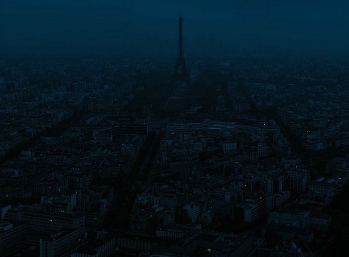 Eiffel Tower at night, Paris