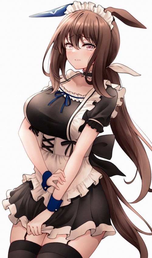 Admire Vega from Uma Musume Pretty Derby as a maid