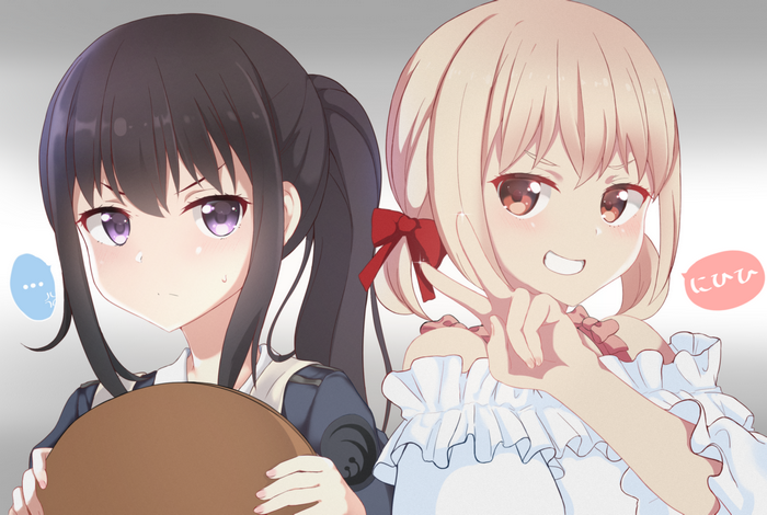 Nishikigi Chisato and Inoue Takina from Lycoris Recoil
