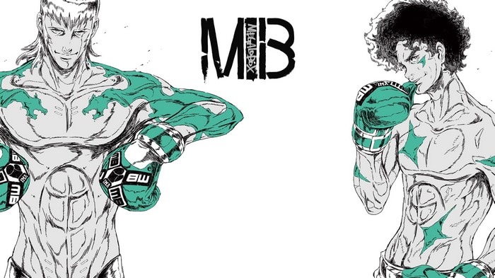 MEGALO BOX: Joe and Yuuri with boxing gloves