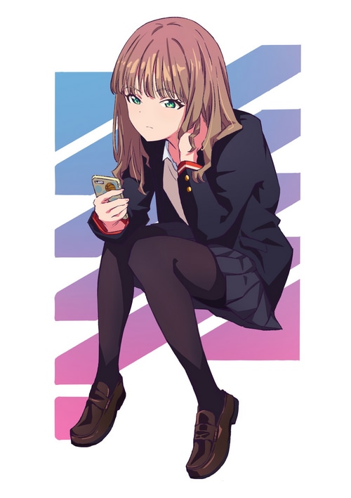 Minami Yume from SSSS.Dynazenon holding a phone
