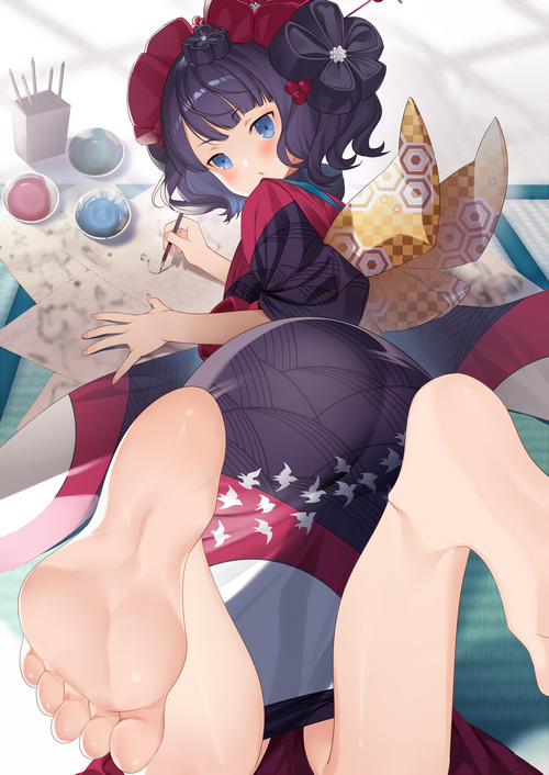Katsushika Hokusai from Fate/Grand Order painting