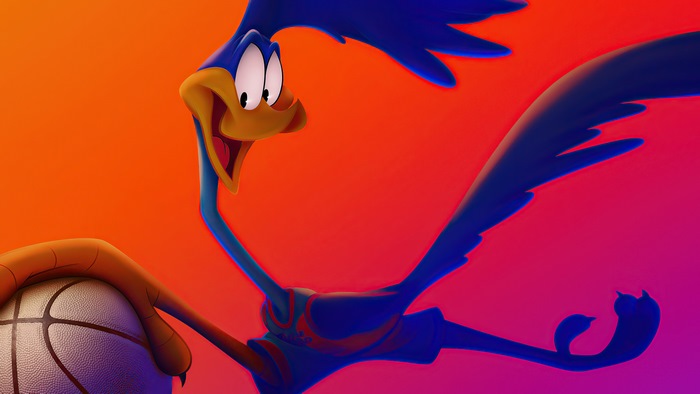 Road Runner holding a basketball