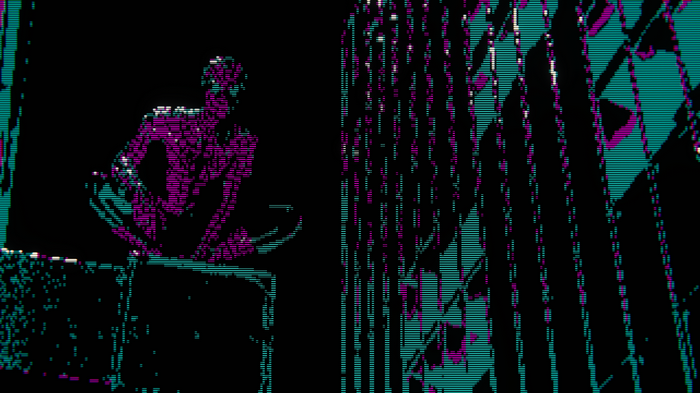 Spider-Man Miles Morales in ASCII Art Style
