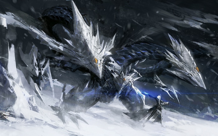 Yu-Gi-Oh! Ice Dragon vs. Warrior in Snow