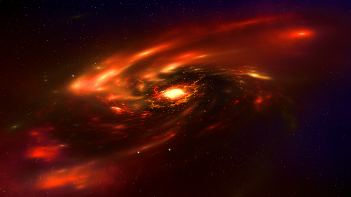 4K Galaxy Nebula with Stars in Space Art