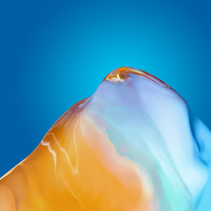 4K colorful abstract liquid mountain landscape
