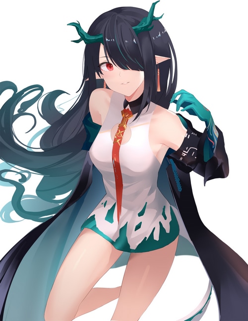 Dusk from Arknights anime character