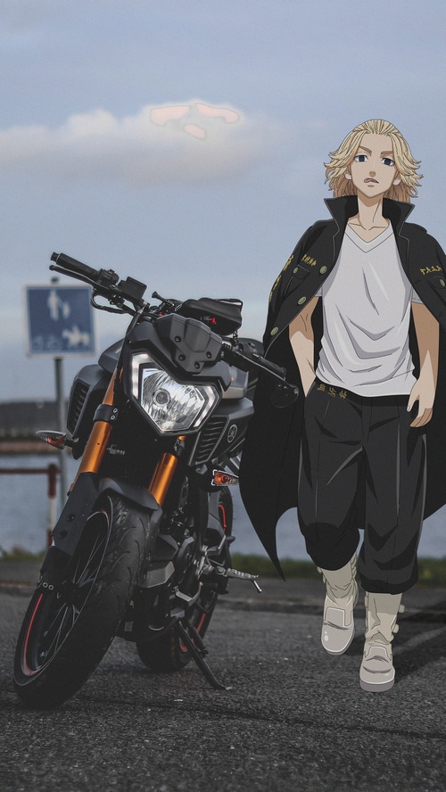 Mikey and Yamaha motorcycle
