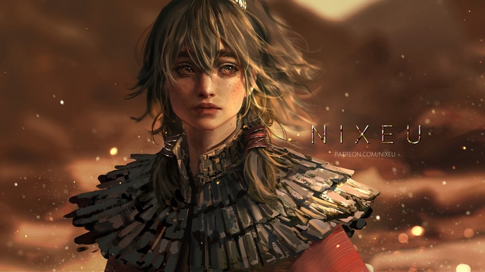 Artwork of Taliyah from League of Legends by Nixeu