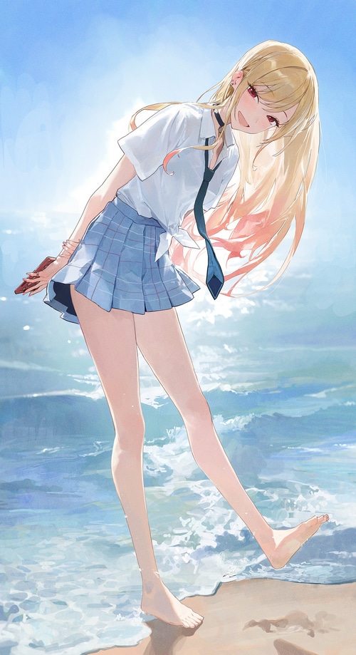 Kitagawa Marin on the Beach