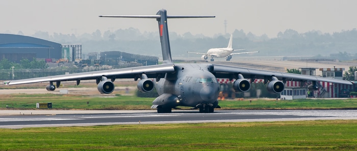 4K Military Aircraft Y-20 on Tarmac