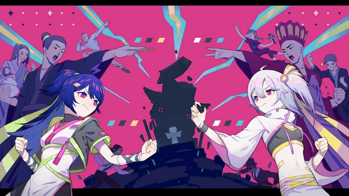 Bilibili's 22 and 33 in a stylized confrontation